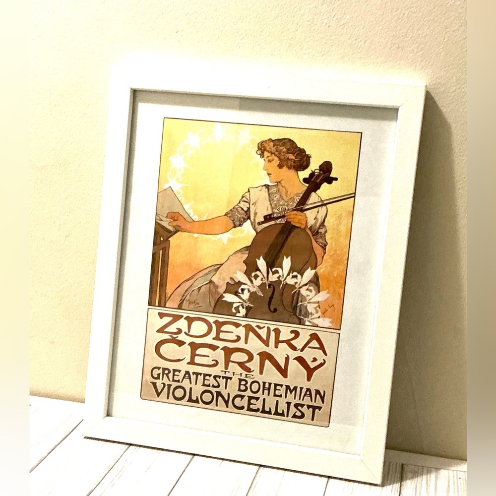 Zdenka Cerny Elegant Art Nouveau Calendar Poster